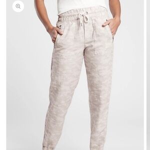 Athleta Cabo Tide Linen Joggers 0P